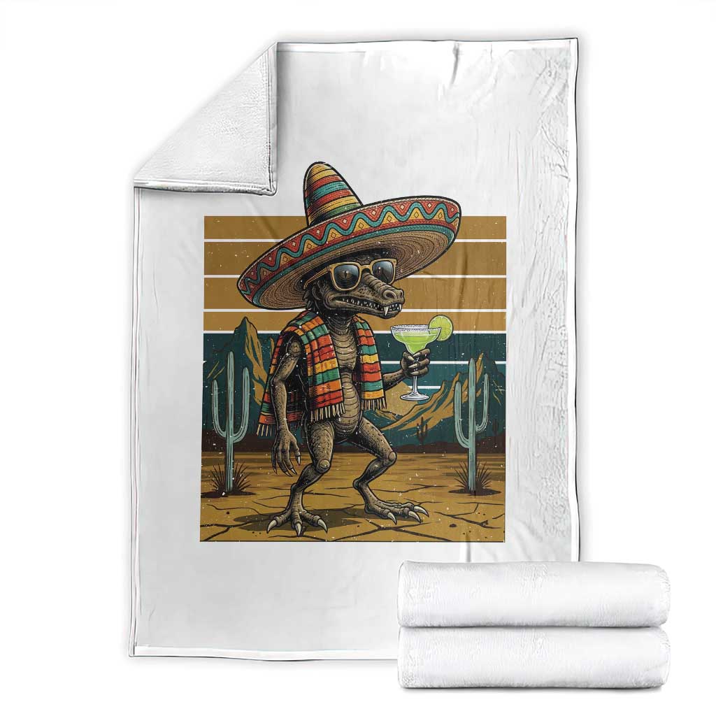 Funny Chupacabra Fiesta Throw Blanket Cinco De Mayo Gift TS12 White Print Your Wear