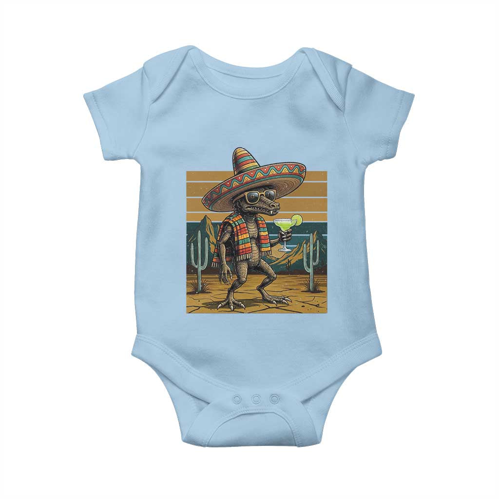 Funny Chupacabra Fiesta Baby Onesie Cinco De Mayo Gift TS12 Light Blue Print Your Wear
