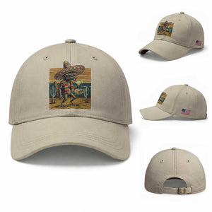 Funny Chupacabra Fiesta Baseball Cap Cinco De Mayo Gift TS12 Baseball Cap Universal Fit Beige Print Your Wear