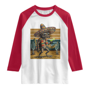 Funny Chupacabra Fiesta Raglan Shirt Cinco De Mayo Gift TS12 White Red Print Your Wear
