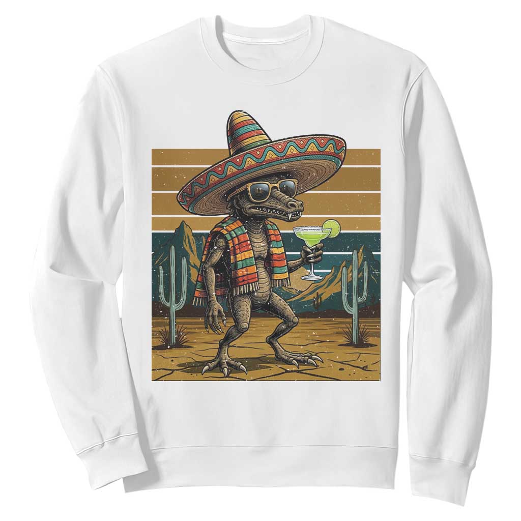 Funny Chupacabra Fiesta Sweatshirt Cinco De Mayo Gift TS12 White Print Your Wear