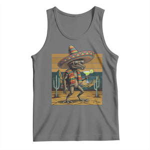 Funny Chupacabra Fiesta Tank Top Cinco De Mayo Gift TS12 Black Heather Print Your Wear