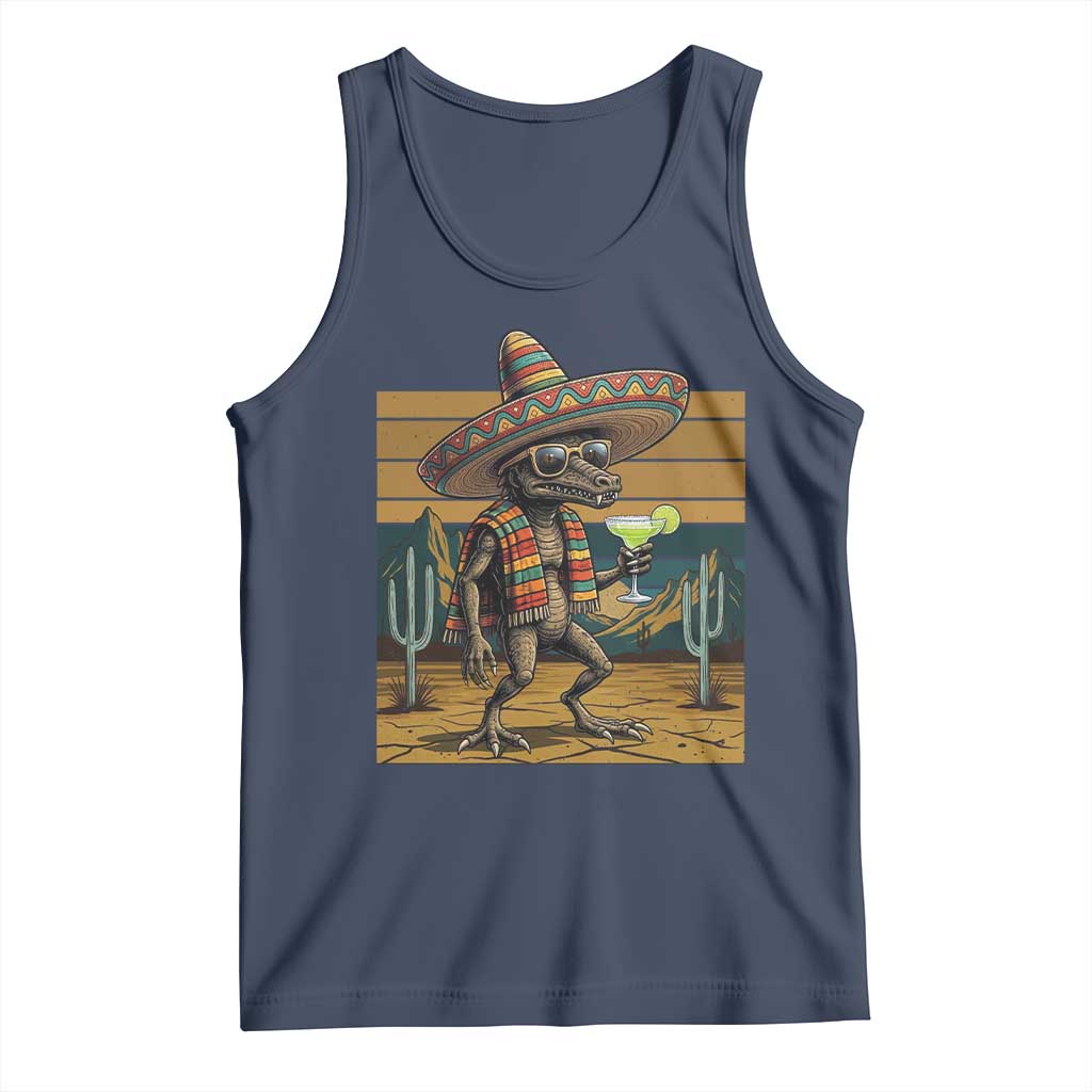 Funny Chupacabra Fiesta Tank Top Cinco De Mayo Gift TS12 Navy Print Your Wear