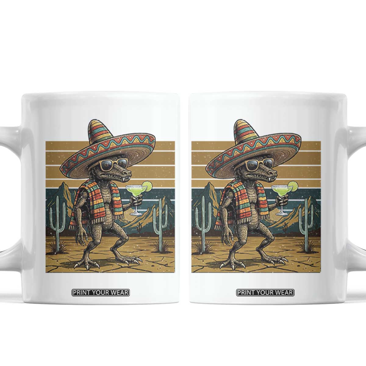Funny Chupacabra Fiesta Coffee Mug Cinco De Mayo Gift TS12 White Print Your Wear