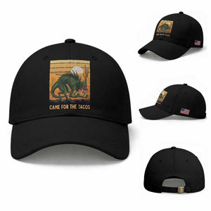 Funny Chupacabra Taco Lover Baseball Cap Came For The Tacos TS12 Baseball Cap Universal Fit Black Print Your Wear