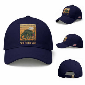Funny Chupacabra Taco Lover Baseball Cap Came For The Tacos TS12 Baseball Cap Universal Fit Dark Blue Print Your Wear