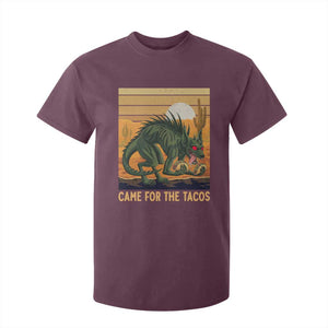 Funny Chupacabra Taco Lover T Shirt For Kid Came For The Tacos TS12 Maroon Print Your Wear