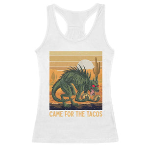 Funny Chupacabra Taco Lover Racerback Tank Top Came For The Tacos TS12 White Print Your Wear