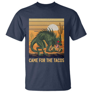 Funny Chupacabra Taco Lover T Shirt Came For The Tacos TS12 Navy Print Your Wear