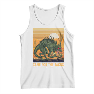 Funny Chupacabra Taco Lover Tank Top Came For The Tacos TS12 White Print Your Wear