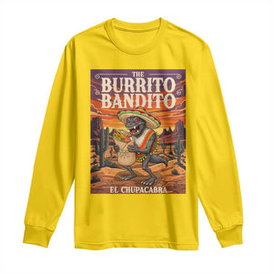 Funny El Chupacabra Burrito Bandito Long Sleeve Shirt Cinco De Mayo Gift TS12 Daisy Print Your Wear
