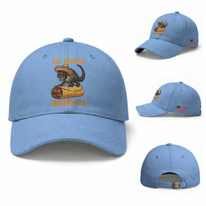 Funny Cinco De Mayo Chupacabra Baseball Cap The Burrito Bandito TS12 Baseball Cap Universal Fit Light Blue Print Your Wear