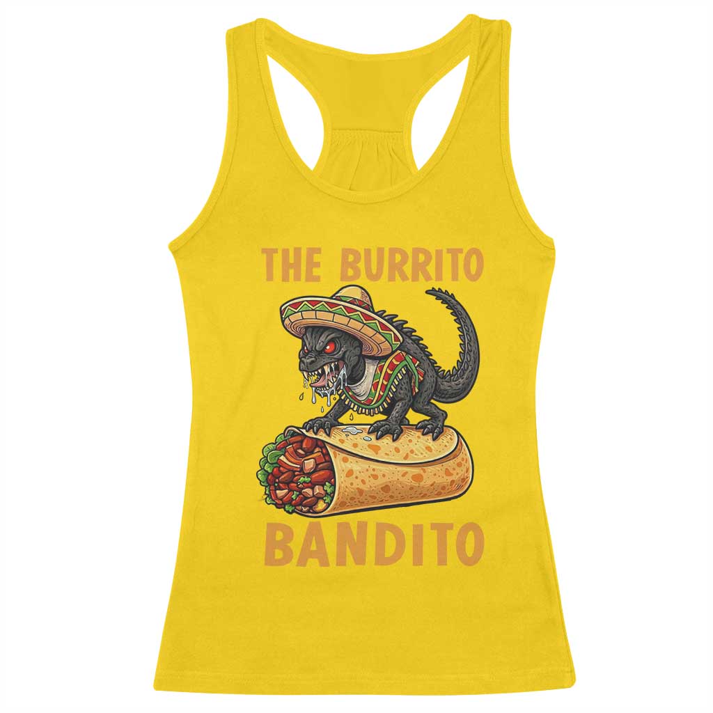 Funny Cinco De Mayo Chupacabra Racerback Tank Top The Burrito Bandito TS12 Daisy Print Your Wear