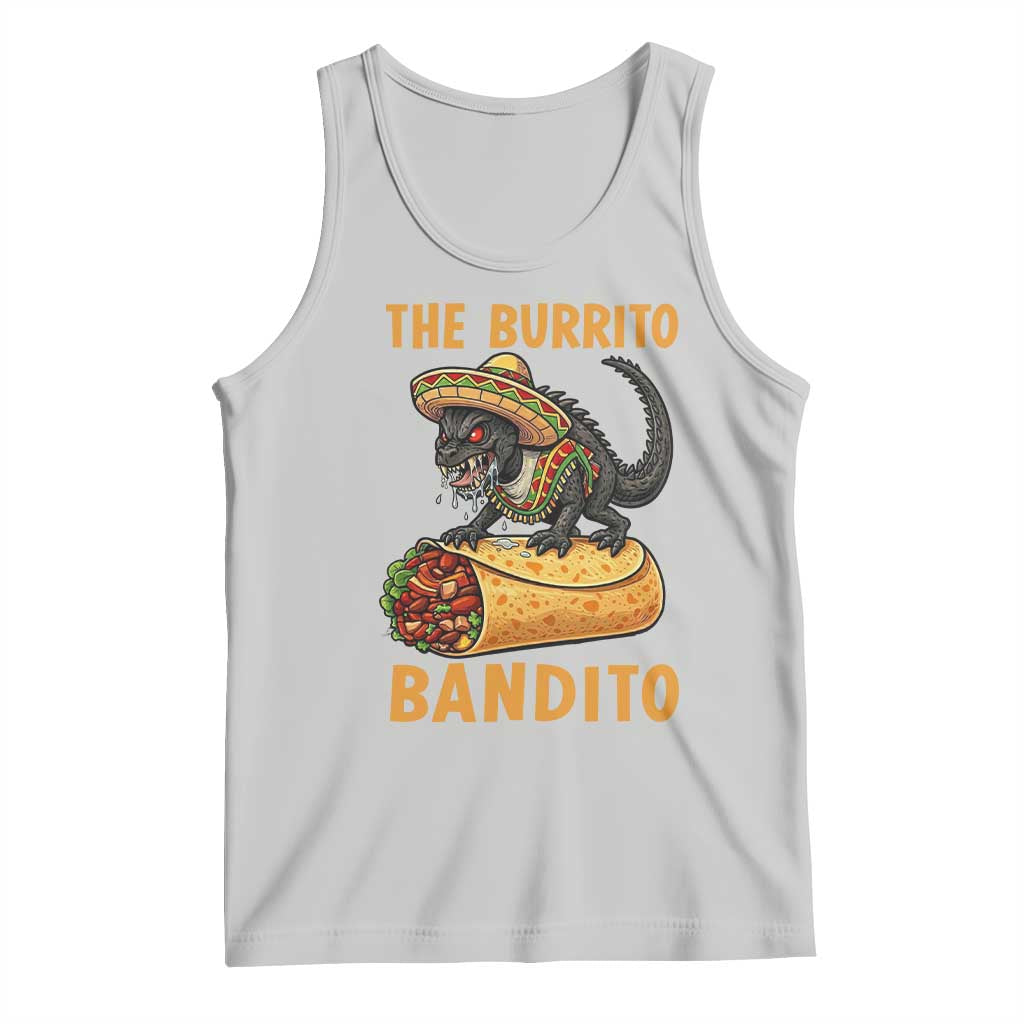 Funny Cinco De Mayo Chupacabra Tank Top The Burrito Bandito TS12 Ash Print Your Wear