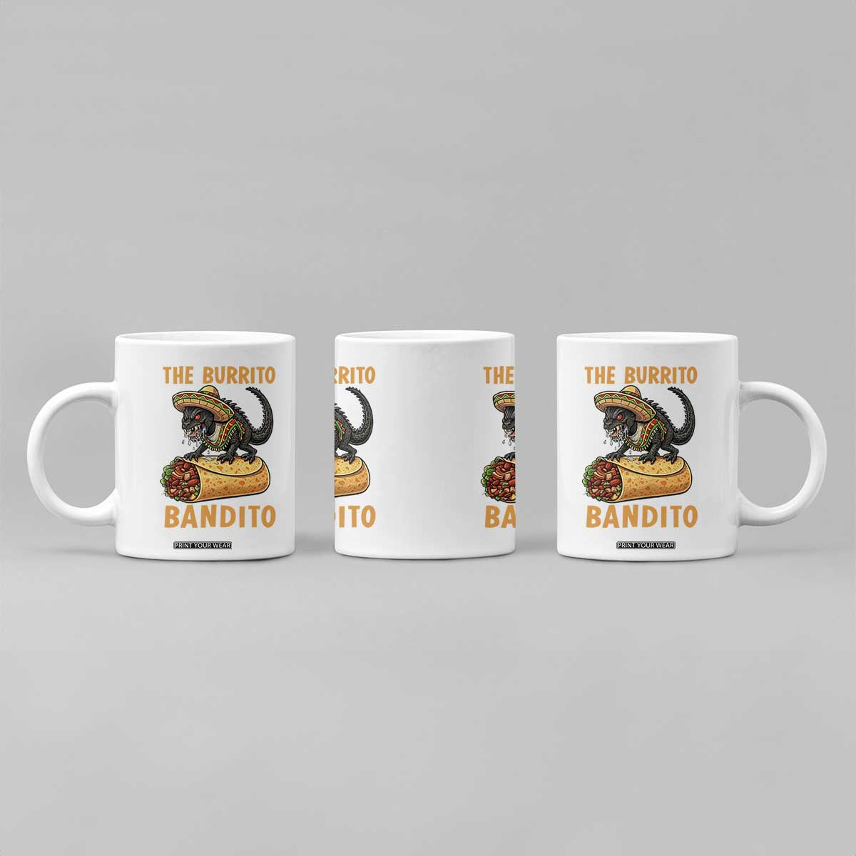 Funny Cinco De Mayo Chupacabra Coffee Mug The Burrito Bandito TS12 Print Your Wear