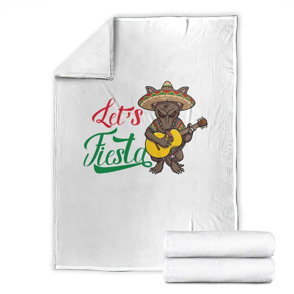 Funny Cinco De Mayo Chupacabra Throw Blanket Lets Fiesta TS12 Black Print Your Wear