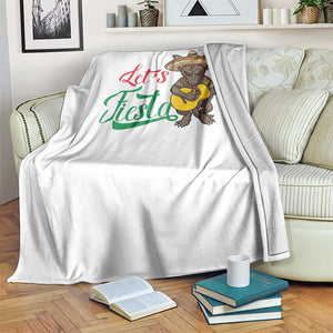 Funny Cinco De Mayo Chupacabra Throw Blanket Lets Fiesta TS12 Print Your Wear