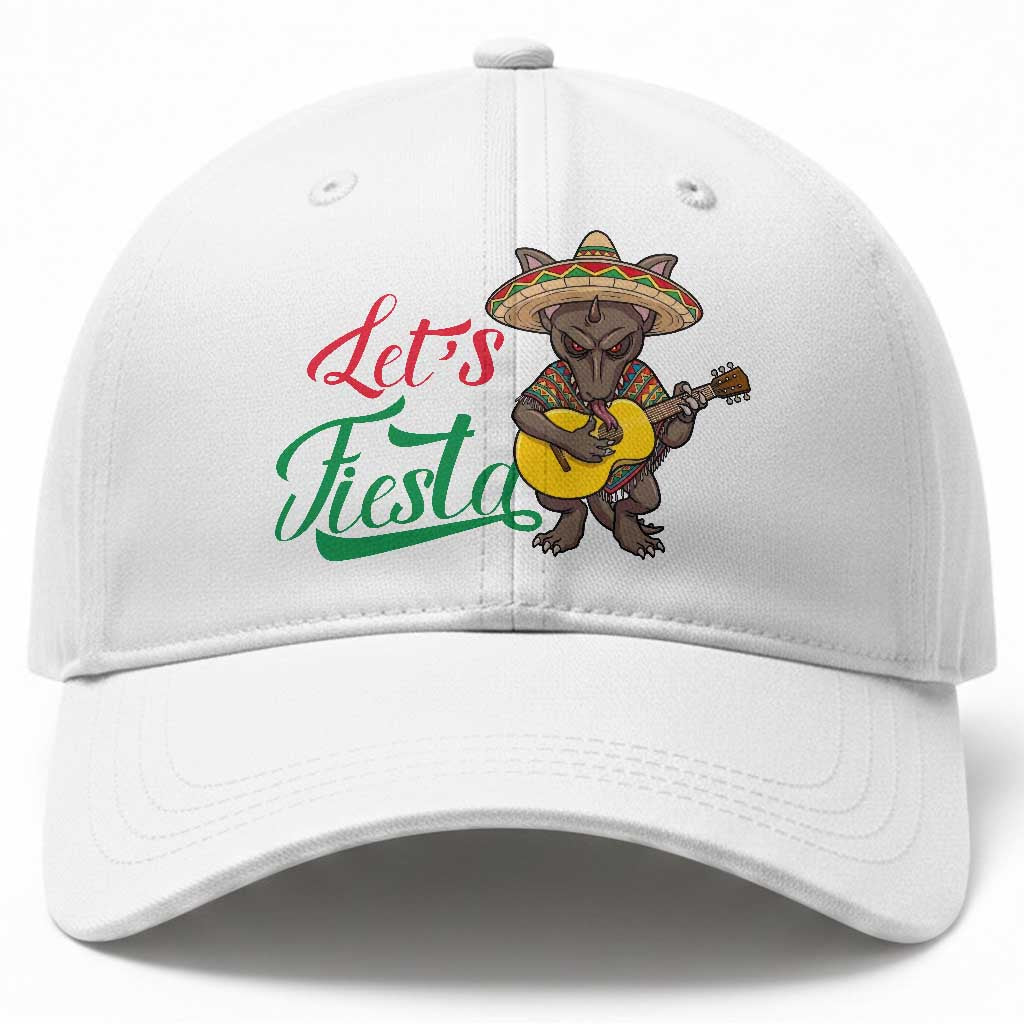 Funny Cinco De Mayo Chupacabra Baseball Cap Lets Fiesta TS12 Print Your Wear