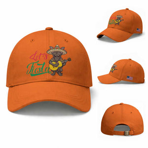 Funny Cinco De Mayo Chupacabra Baseball Cap Lets Fiesta TS12 Baseball Cap Universal Fit Orange Print Your Wear