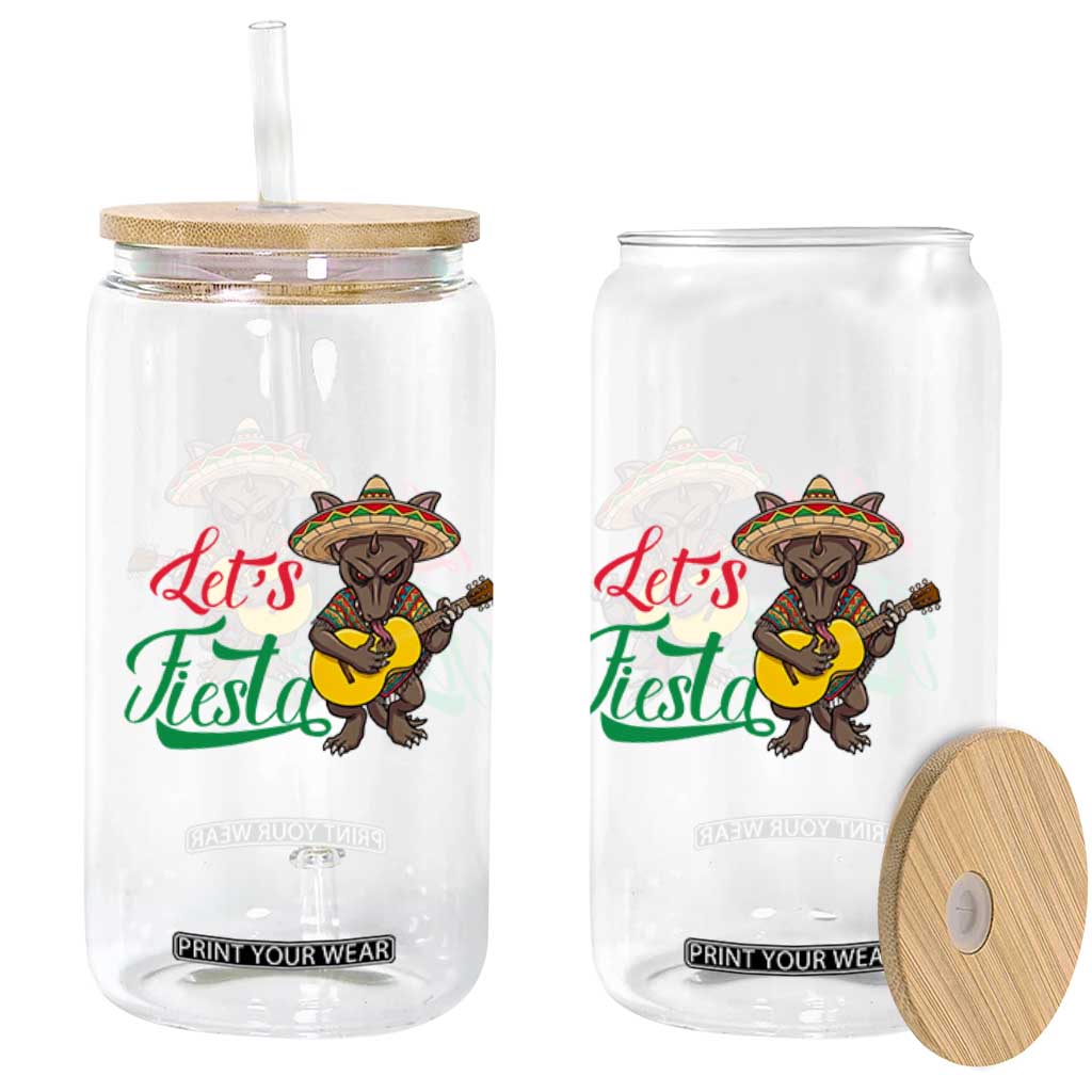 Funny Cinco De Mayo Chupacabra Glass Can Lets Fiesta TS12 Print Your Wear