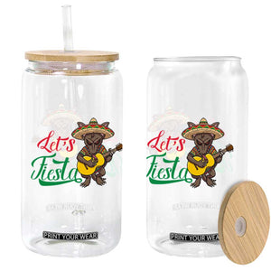 Funny Cinco De Mayo Chupacabra Glass Can Lets Fiesta TS12 Print Your Wear