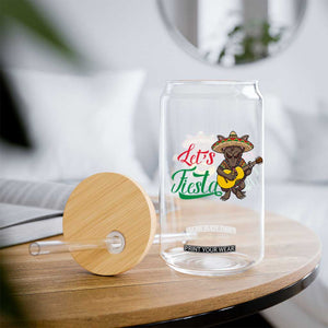 Funny Cinco De Mayo Chupacabra Glass Can Lets Fiesta TS12 Print Your Wear