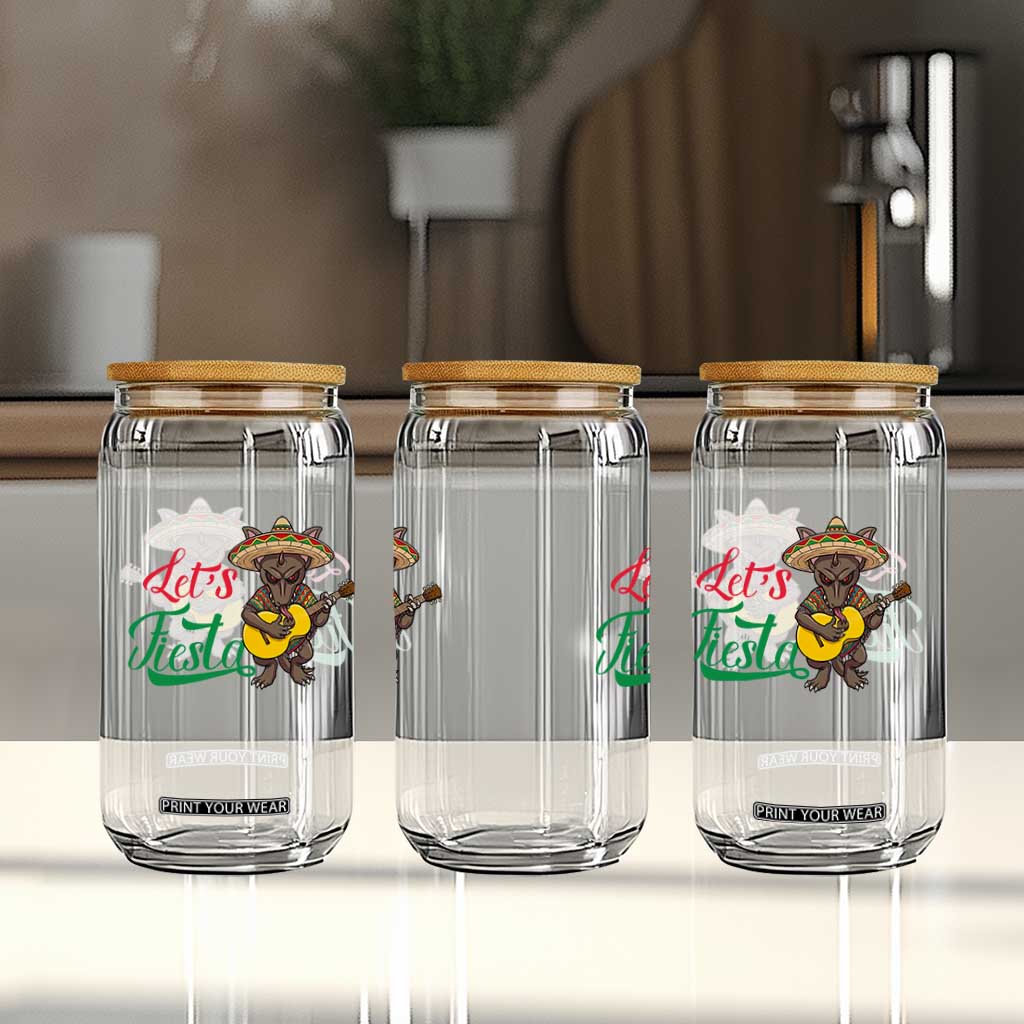 Funny Cinco De Mayo Chupacabra Glass Can Lets Fiesta TS12 Print Your Wear