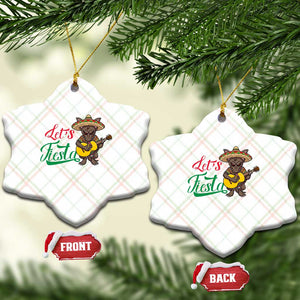 Funny Cinco De Mayo Chupacabra Ceramic Ornament Lets Fiesta TS12 Print Your Wear