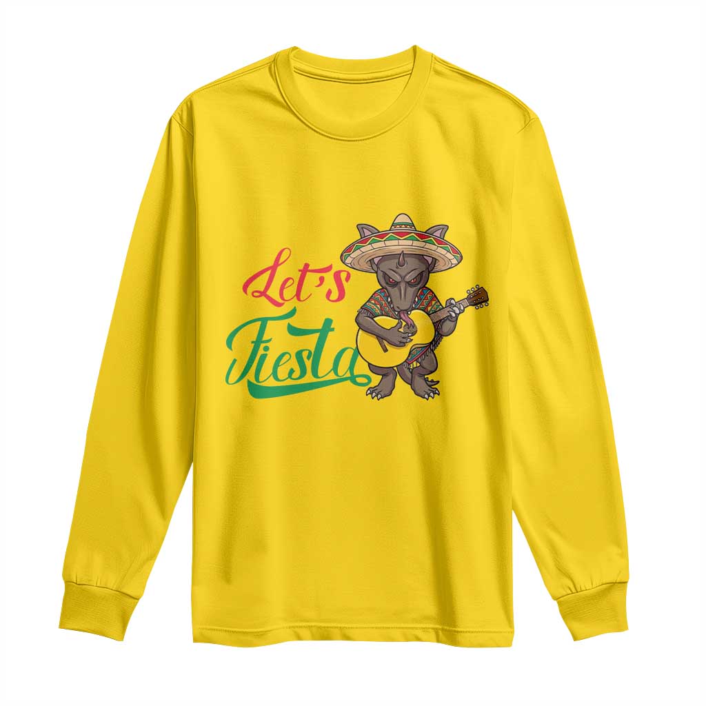 Funny Cinco De Mayo Chupacabra Long Sleeve Shirt Lets Fiesta TS12 Daisy Print Your Wear