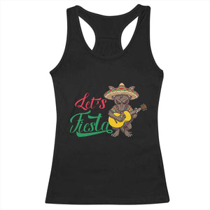 Funny Cinco De Mayo Chupacabra Racerback Tank Top Lets Fiesta TS12 Black Print Your Wear