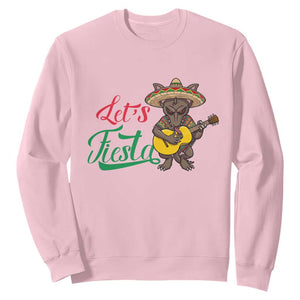Funny Cinco De Mayo Chupacabra Sweatshirt Lets Fiesta TS12 Light Pink Print Your Wear