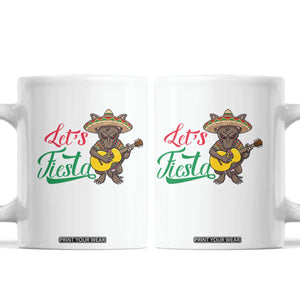 Funny Cinco De Mayo Chupacabra Coffee Mug Lets Fiesta TS12 White Print Your Wear