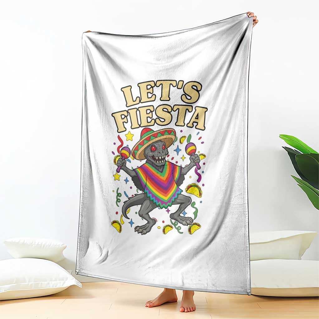 Funny Chupacabra Lets Fiesta Throw Blanket Cinco De Mayo Gift TS12 Print Your Wear