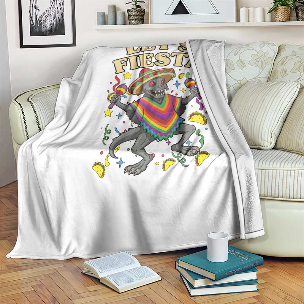 Funny Chupacabra Lets Fiesta Throw Blanket Cinco De Mayo Gift TS12 Print Your Wear