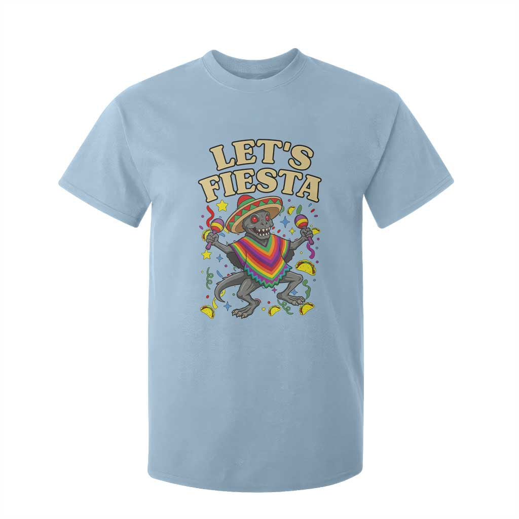 Funny Chupacabra Lets Fiesta T Shirt For Kid Cinco De Mayo Gift TS12 Light Blue Print Your Wear