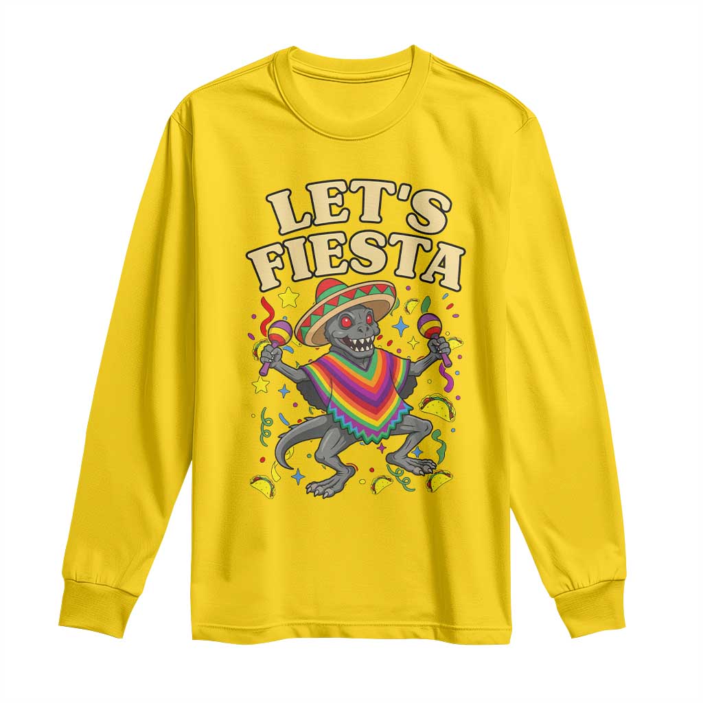 Funny Chupacabra Lets Fiesta Long Sleeve Shirt Cinco De Mayo Gift TS12 Daisy Print Your Wear