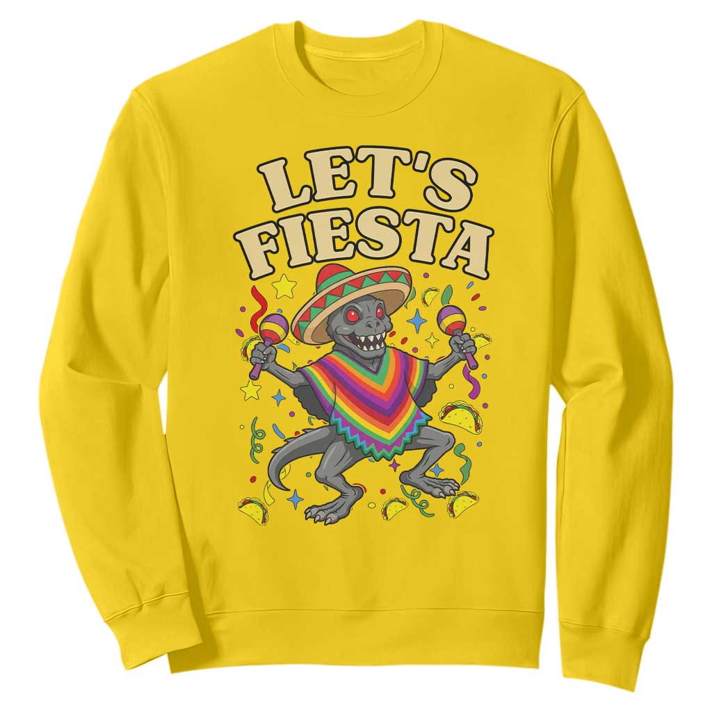 Funny Chupacabra Lets Fiesta Sweatshirt Cinco De Mayo Gift TS12 Daisy Print Your Wear