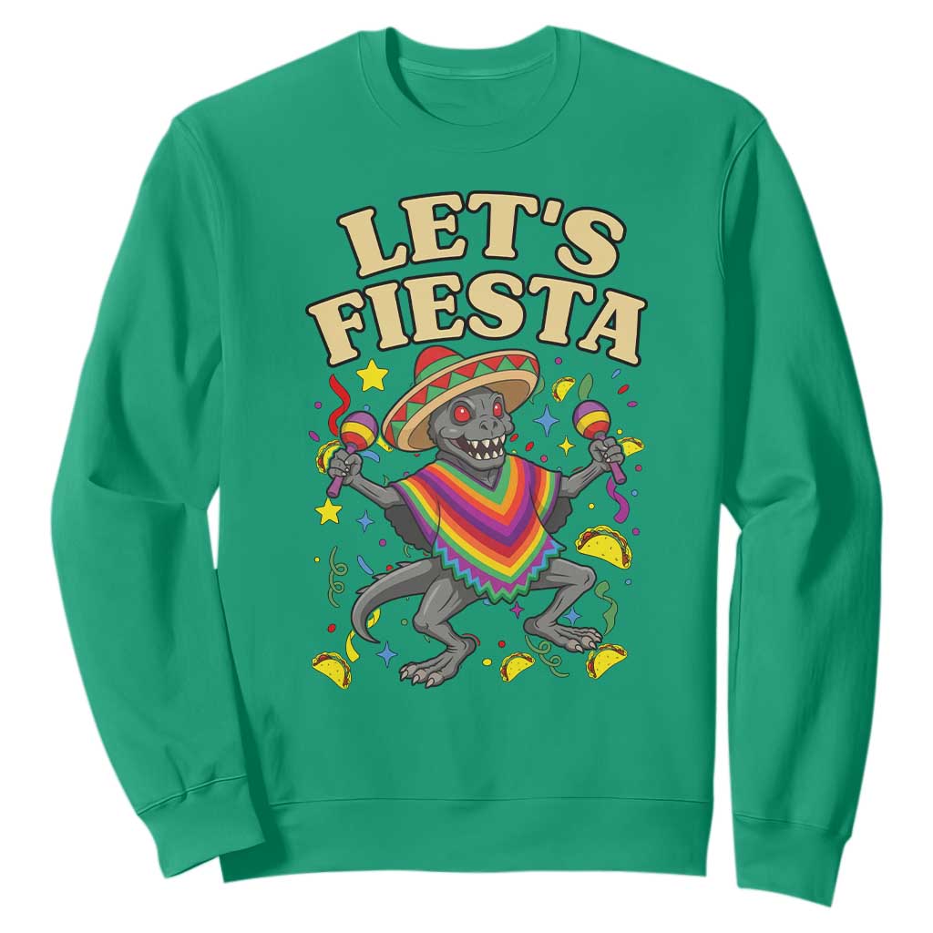 Funny Chupacabra Lets Fiesta Sweatshirt Cinco De Mayo Gift TS12 Irish Green Print Your Wear