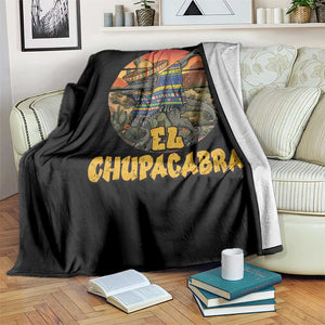 Funny Cinco De Mayo Cryptid Lover Gift Throw Blanket El Squatcho Dabbing TS12 Print Your Wear