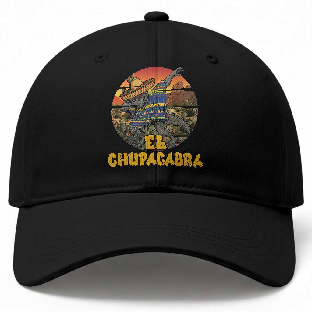 Funny Cinco De Mayo Cryptid Lover Gift Baseball Cap El Squatcho Dabbing TS12 Print Your Wear