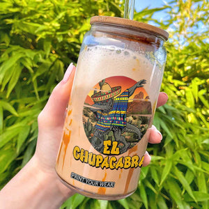 Funny Cinco De Mayo Cryptid Lover Gift Glass Can El Squatcho Dabbing TS12 Black Print Your Wear