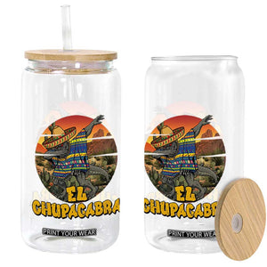 Funny Cinco De Mayo Cryptid Lover Gift Glass Can El Squatcho Dabbing TS12 Print Your Wear