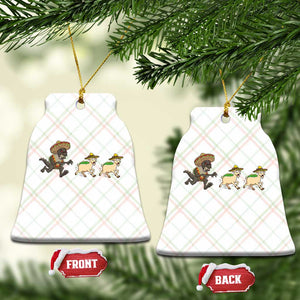 Funny Mexican Fiesta Gift Ceramic Ornament Chupacabra Chasing Taco Goat TS12 Print Your Wear