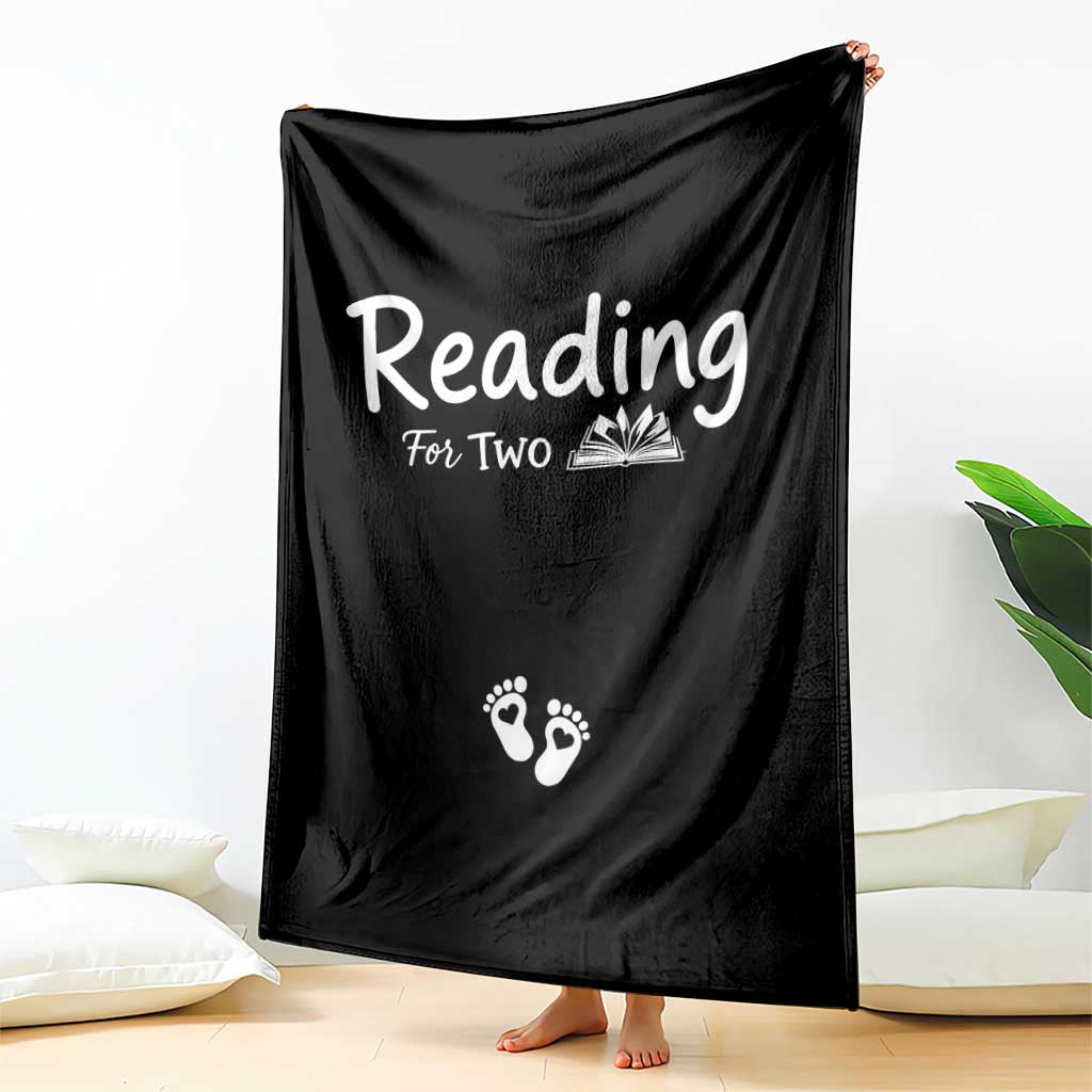 Pregnancy Announcement For Book Lovers Throw Blanket Reading For Two TS12 Print Your Wear