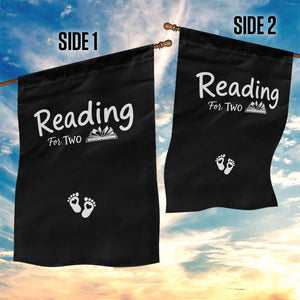 Pregnancy Announcement For Book Lovers Garden Flag Reading For Two TS12 Print Your Wear