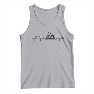 Bookaholic Heartbeat Graphic Tank Top Vintage Reader Lifeline Gift TS12 Athletic Heather Print Your Wear
