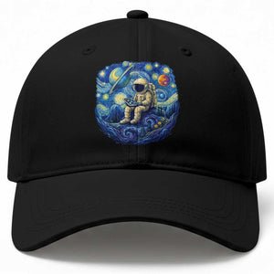 Starry Night Space Bookworm Baseball Cap Funny Astronaut Reader Gift TS12 Print Your Wear
