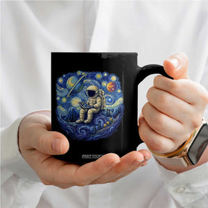 Starry Night Space Bookworm Coffee Mug Funny Astronaut Reader Gift TS12 Print Your Wear