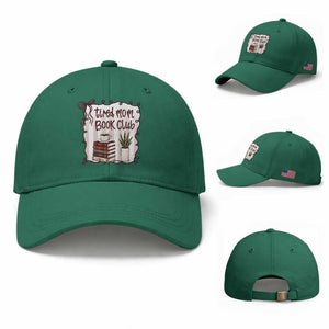 Tired Moms Book Club Baseball Cap Funny Coffee And Books Mom Gift TS12 Baseball Cap Universal Fit Irish Green Print Your Wear