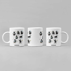 Bookish Black Cat Coffee Mug Funny Librarian Cat Lover Gift TS12 Print Your Wear